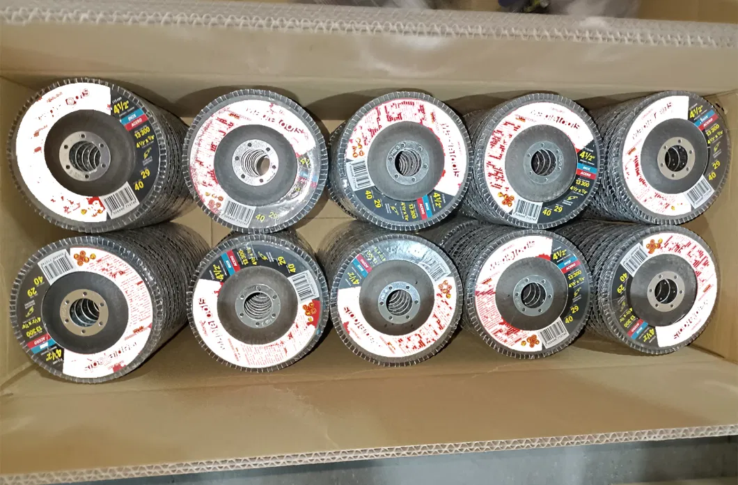 China Manufacturer 4 Inch Steel Polishing for Power Tools Abrasive Calcined Aluminium Flap Disc