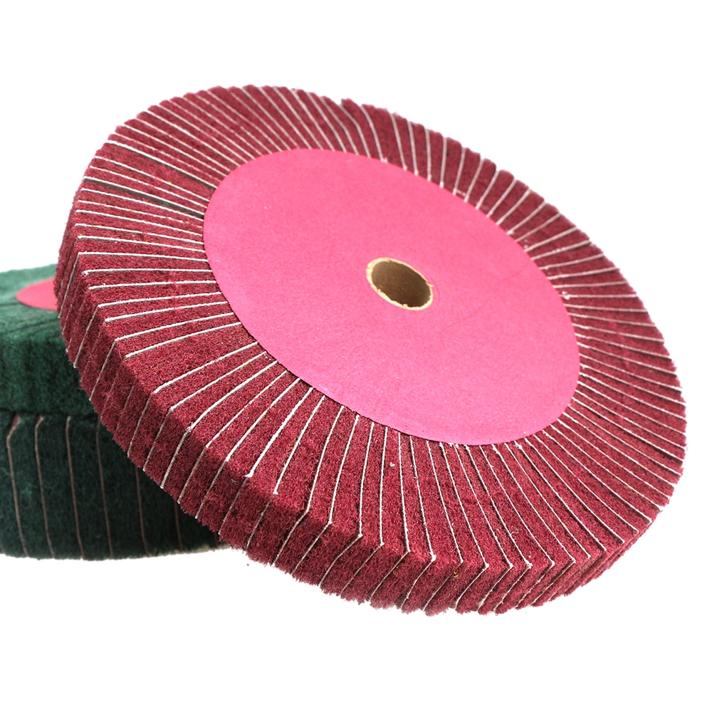 4 Inch Vertical Non-Woven Grinding&Polishing Flap Disc Nylon Flap Wheel