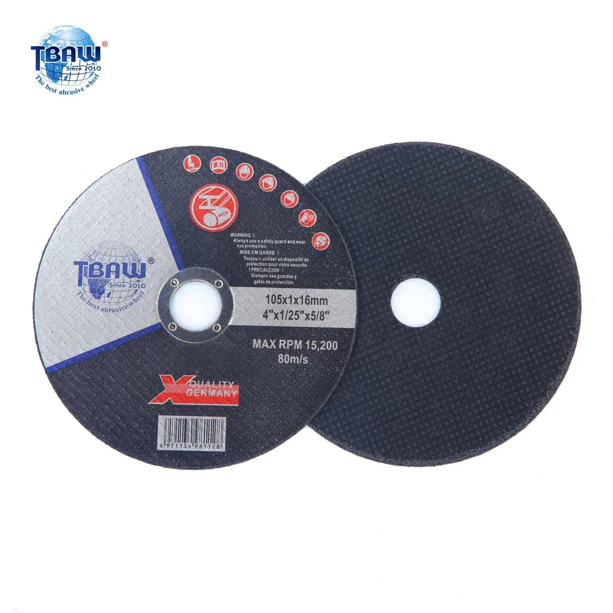 5inch Ultra Thin Inox Cutting Wheel with Non-Woven Fiber Cutting Disc 125*1.0*22mm
