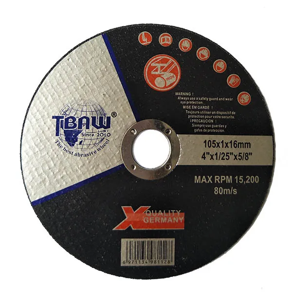 5inch Ultra Thin Inox Cutting Wheel with Non-Woven Fiber Cutting Disc 125*1.0*22mm