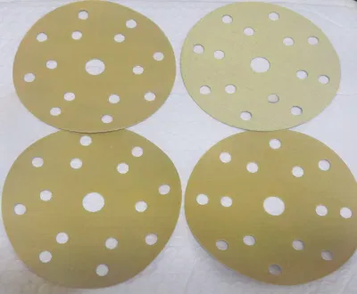 150mm Gold Aluminum Oxide Velcro Sandpaper Disc