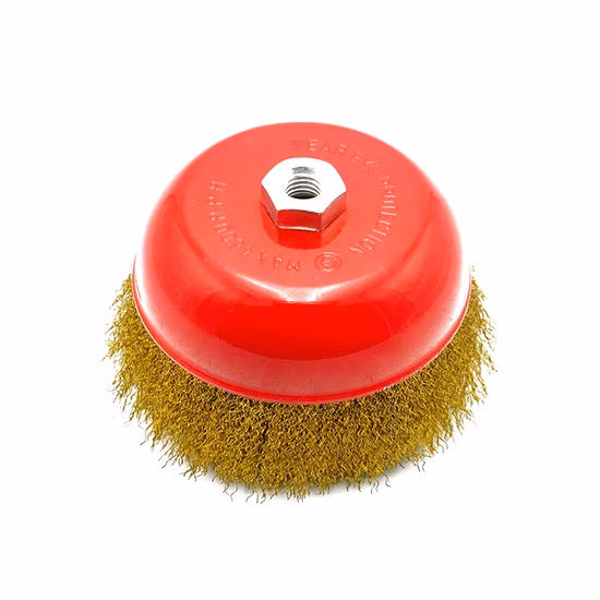 Stainless Steel Crimped Wire Steel Cup Brush
