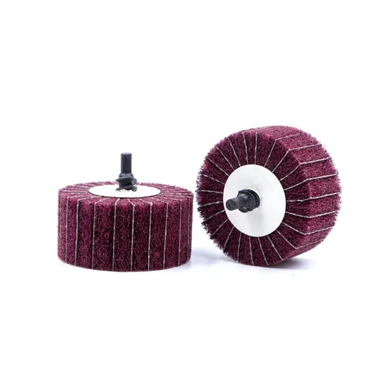 Non Woven Flap Wheel Mounted Interleaf Abrasive Wheel Grinding Head with Shank for Stainless Steel 