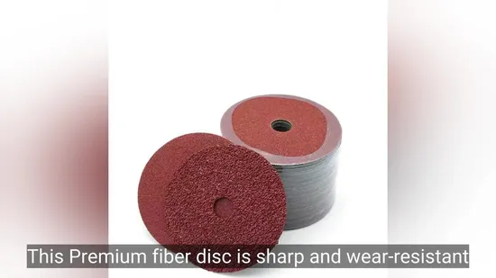 4inch Premium Fiber Disc with Sharp and Wear
