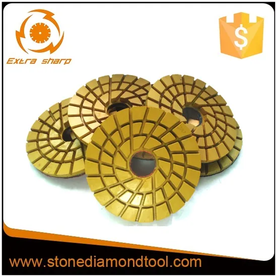 5′′ Resin Spiral Diamond Polishing Pads for Concrete 