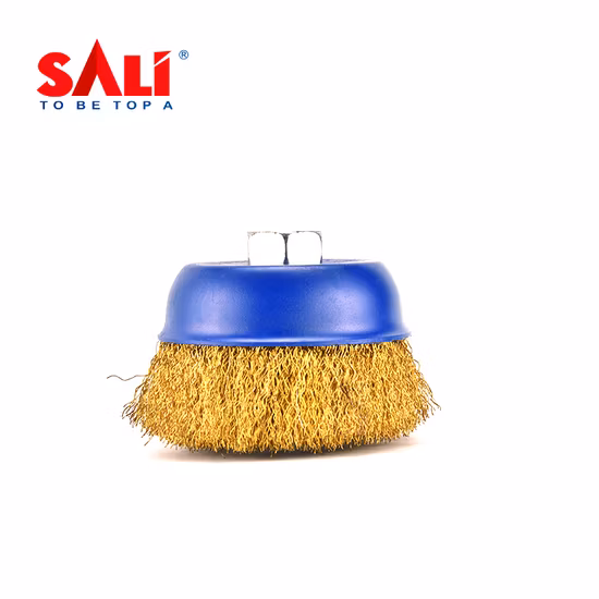 Sali High Quality Brass Wire Cup Brush for Removing Rust and Paint