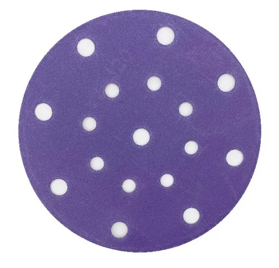 Purple Ceramic Sanding Disc with 17 Multiple Holes Factory Price 