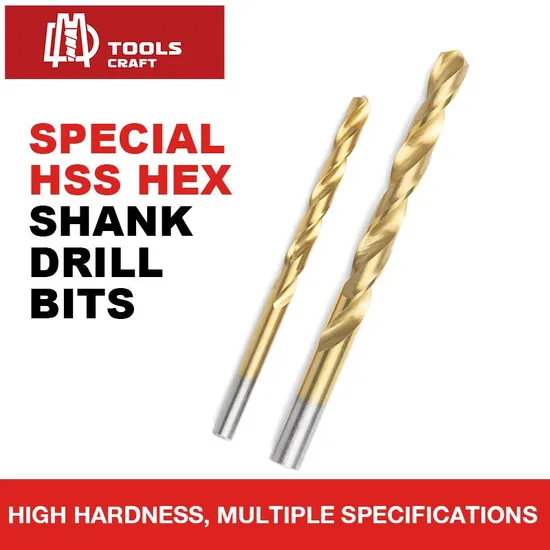 HSS Fully Ground Left Hand Titanium Coated Twist Drill Bits 