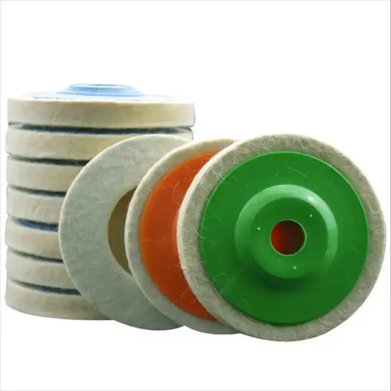 Premium125*25mm Arc Wool Felt Polishing Pad M14 Buffing Polishing Wheel with Backing Plate 